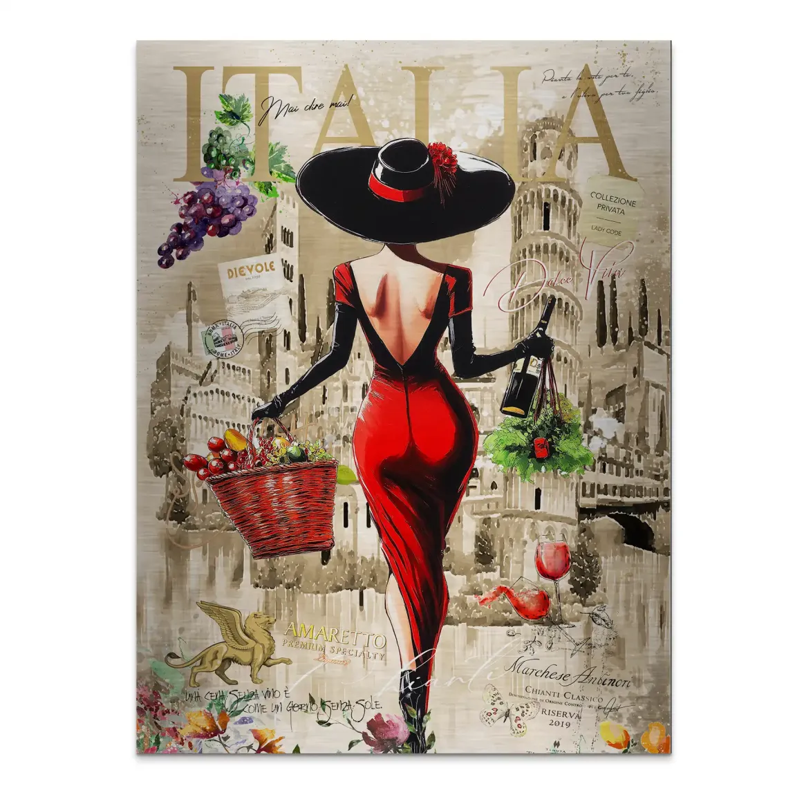 Dolce Vita Rosso Flair Aludibond Gebürstet INGALERIE