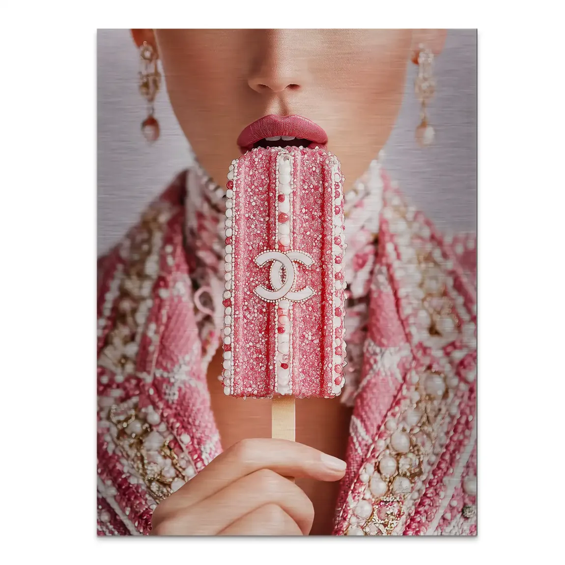 Pink Pearl Ice Couture Chanel Alu Gebürstet Bild