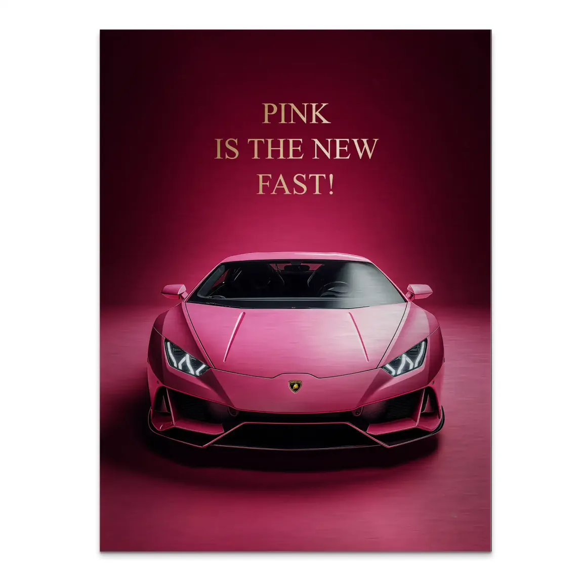 Pink Speed Lambo Alu Gebürstet Bild