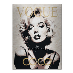 Marilyn Monroe Vogue Coco Alu Gebürstet Bild