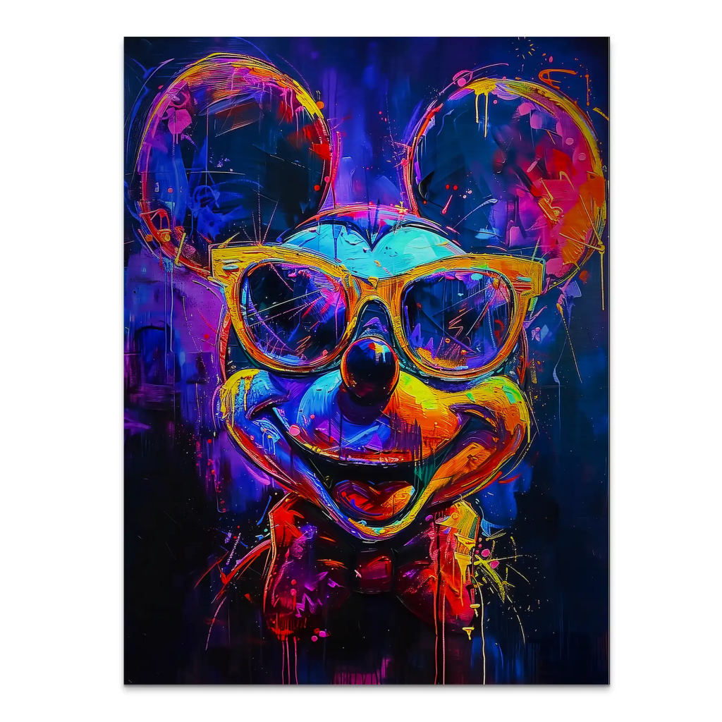 Micky Abstrakt Color Aludibond Gebürstet INGALERIE