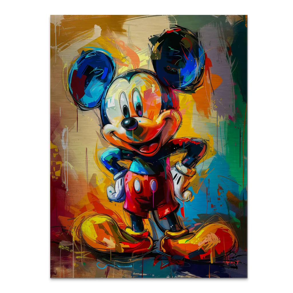 Micky Abstrakt Paint Aludibond Gebürstet INGALERIE