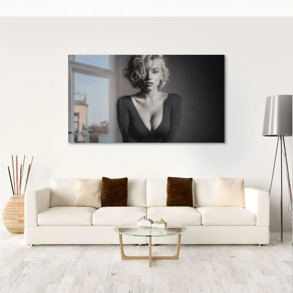 Marilyn Monroe Glam Night Alu Gebürstet