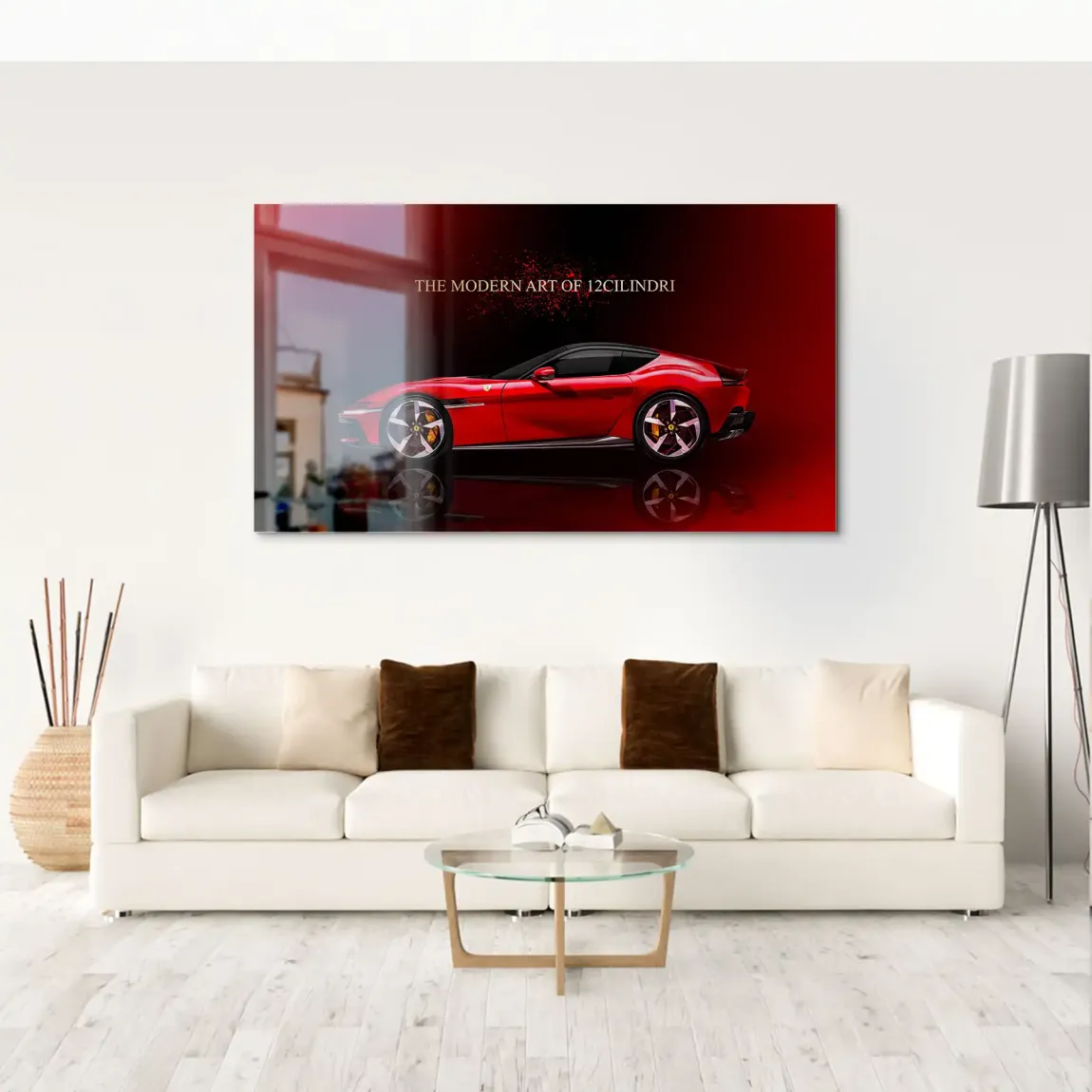 Ferrari Prestige Art Alu Gebürstet