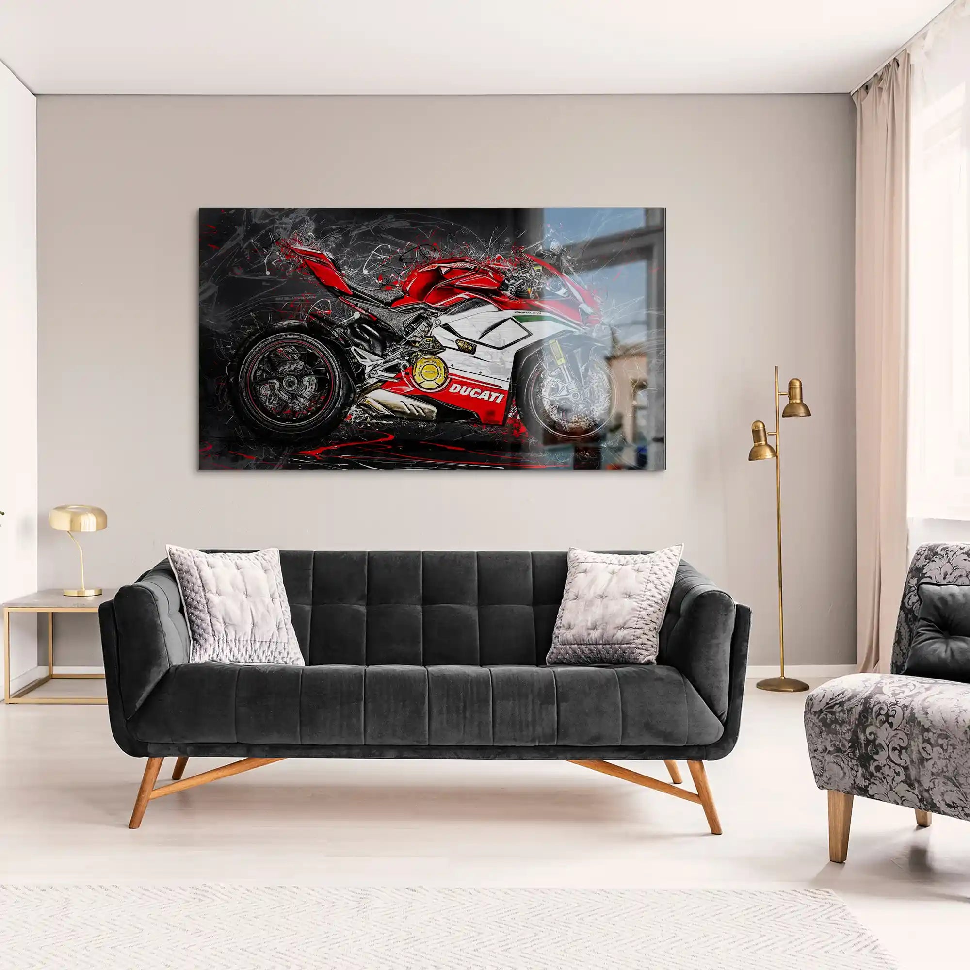 Ducati Panigale V4 Abstrakt Alu Gebürstet INGALERIE