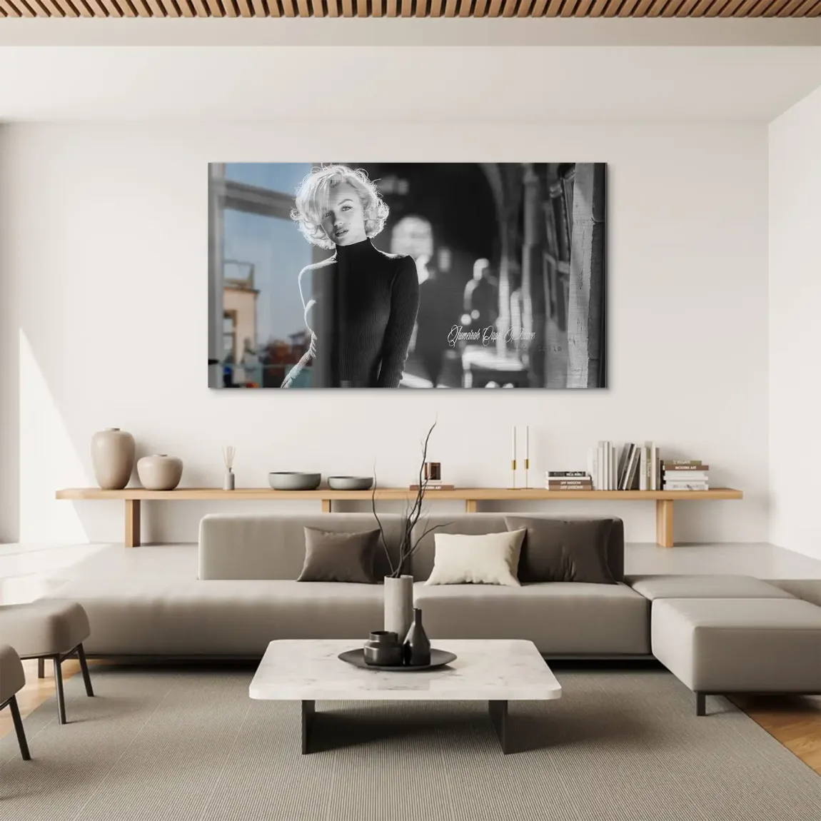Marilyn Monroe Capri Aluminiumbild gebürstet