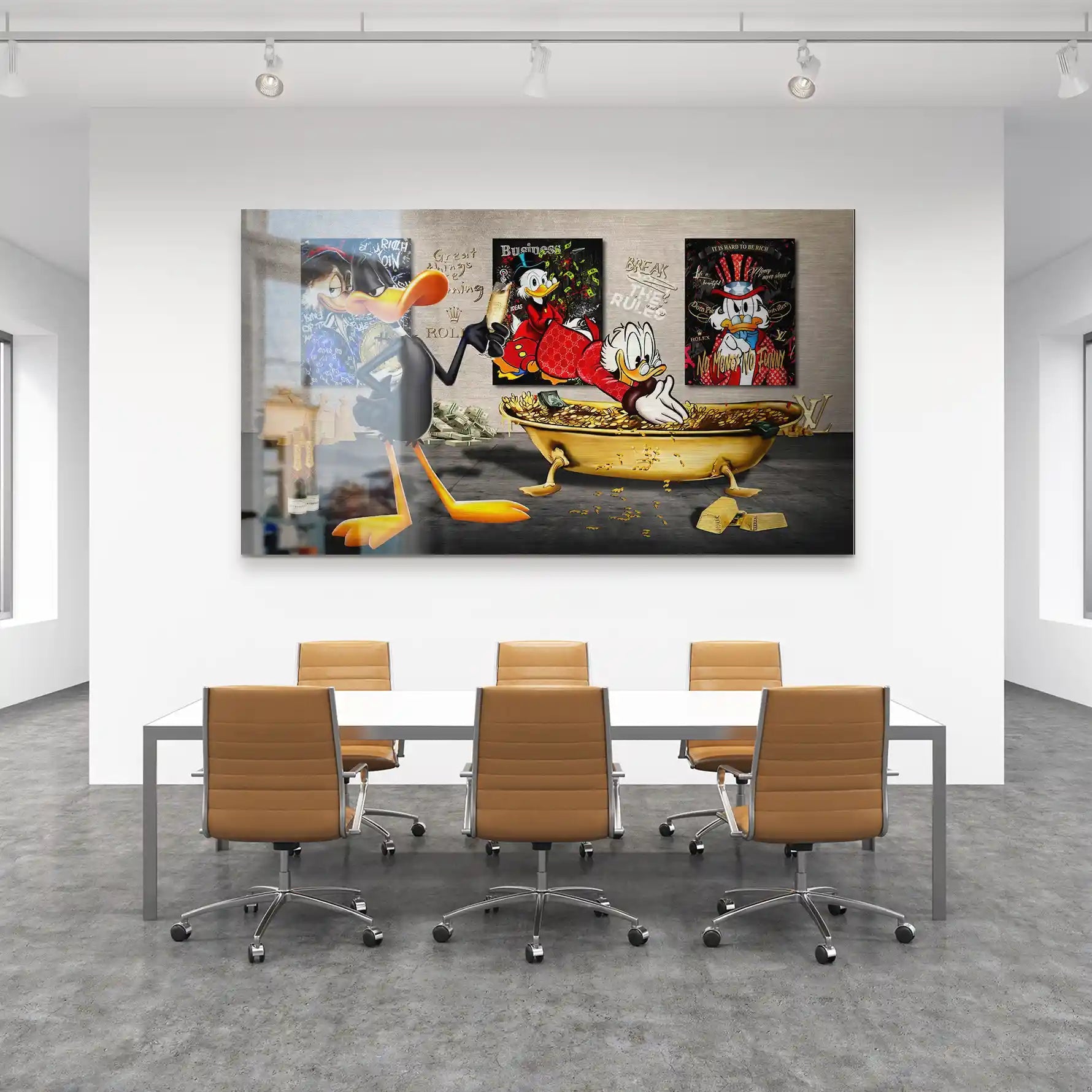 Duffy u. Dagobert Pop Art Alu Gebürstet INGALERIE