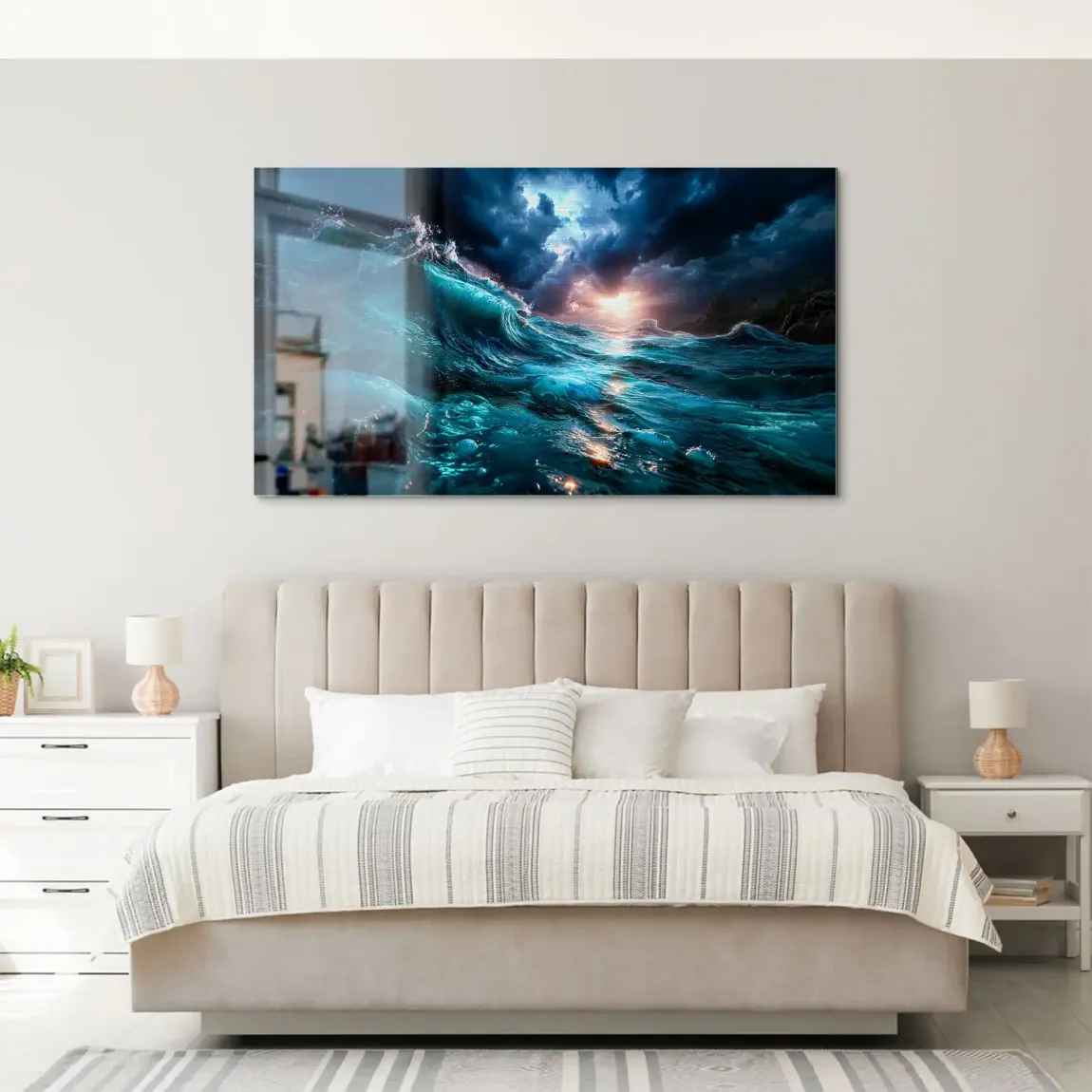 Wildes Meer Alu Gebürstet