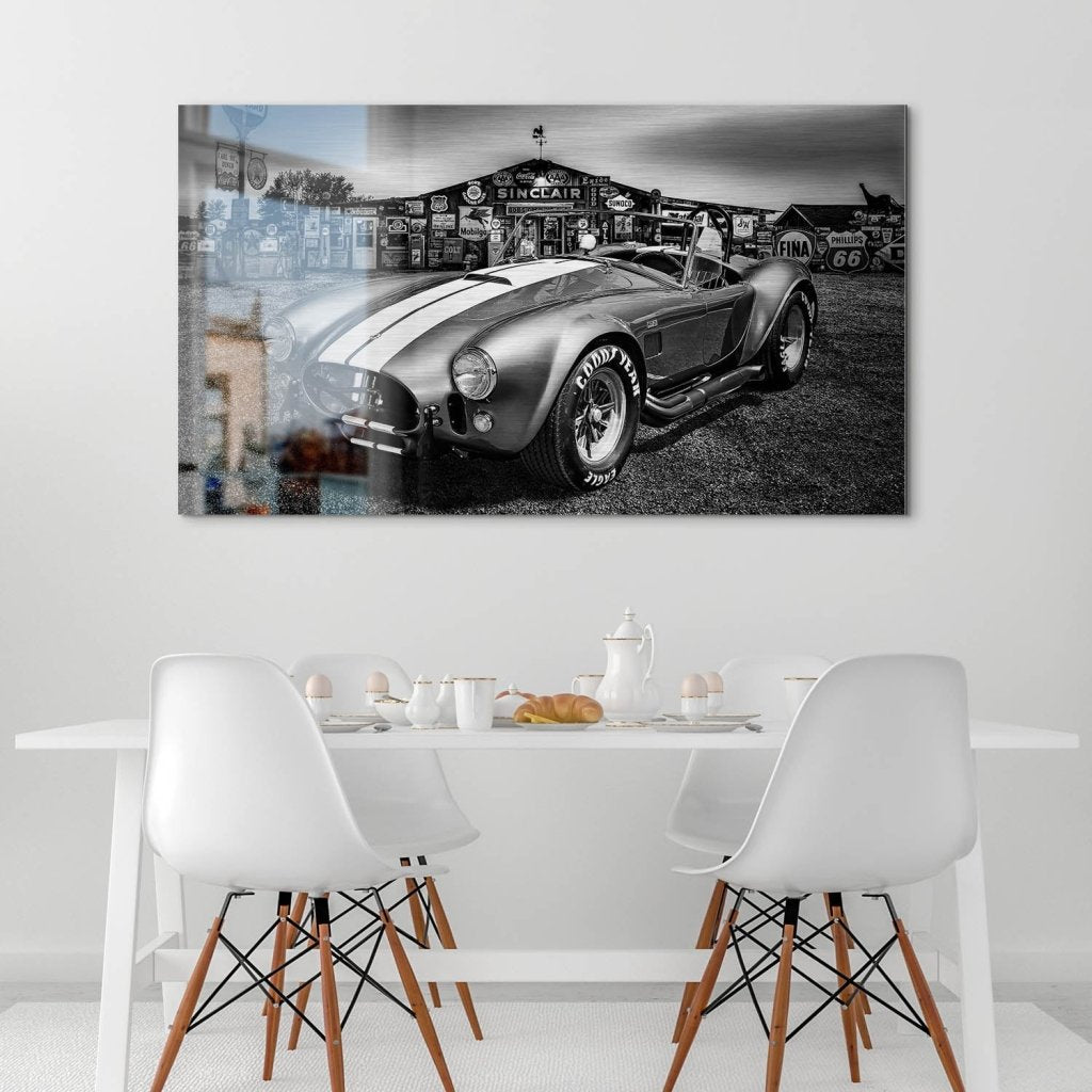 AC Cobra Abstrakt Silver Alu Gebürstet Bild INGALERIE