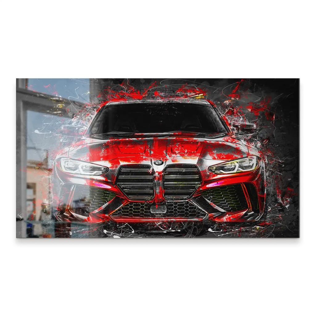 BMW M4 Abstrakt Style Alu Gebürstet INGALERIE