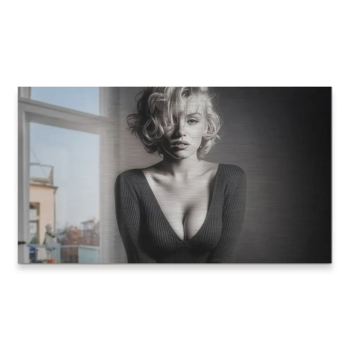 Marilyn Monroe Glam Night Alu Gebürstet