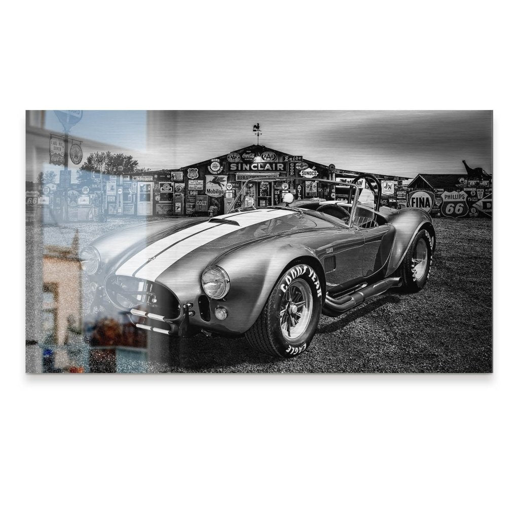 AC Cobra Abstrakt Silver Alu Gebürstet Bild INGALERIE