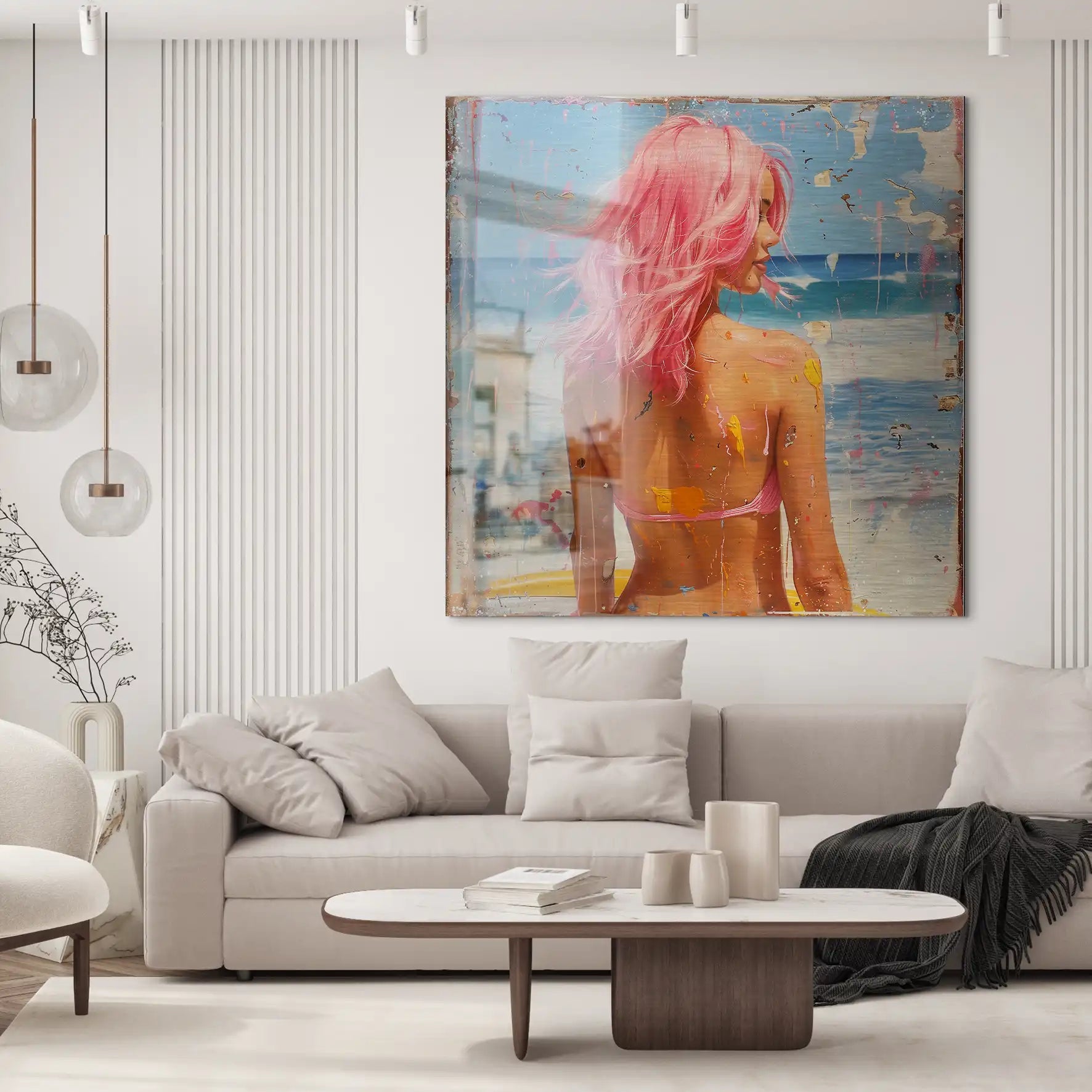 Beach Girl Nr.3 Alu Gebürstet Bild INGALERIE
