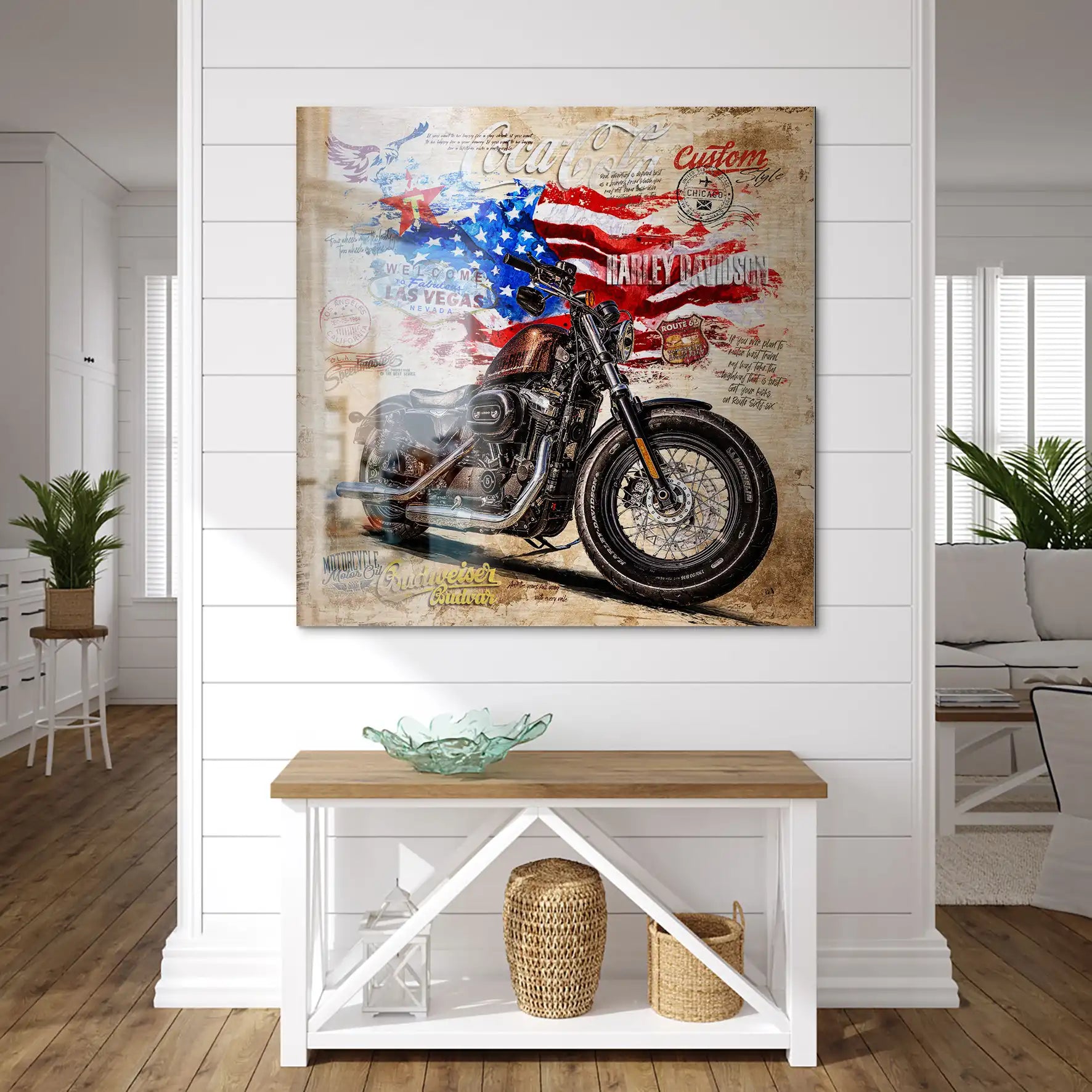 American Pulse auf gebürstetem Aluminium INGALERIE