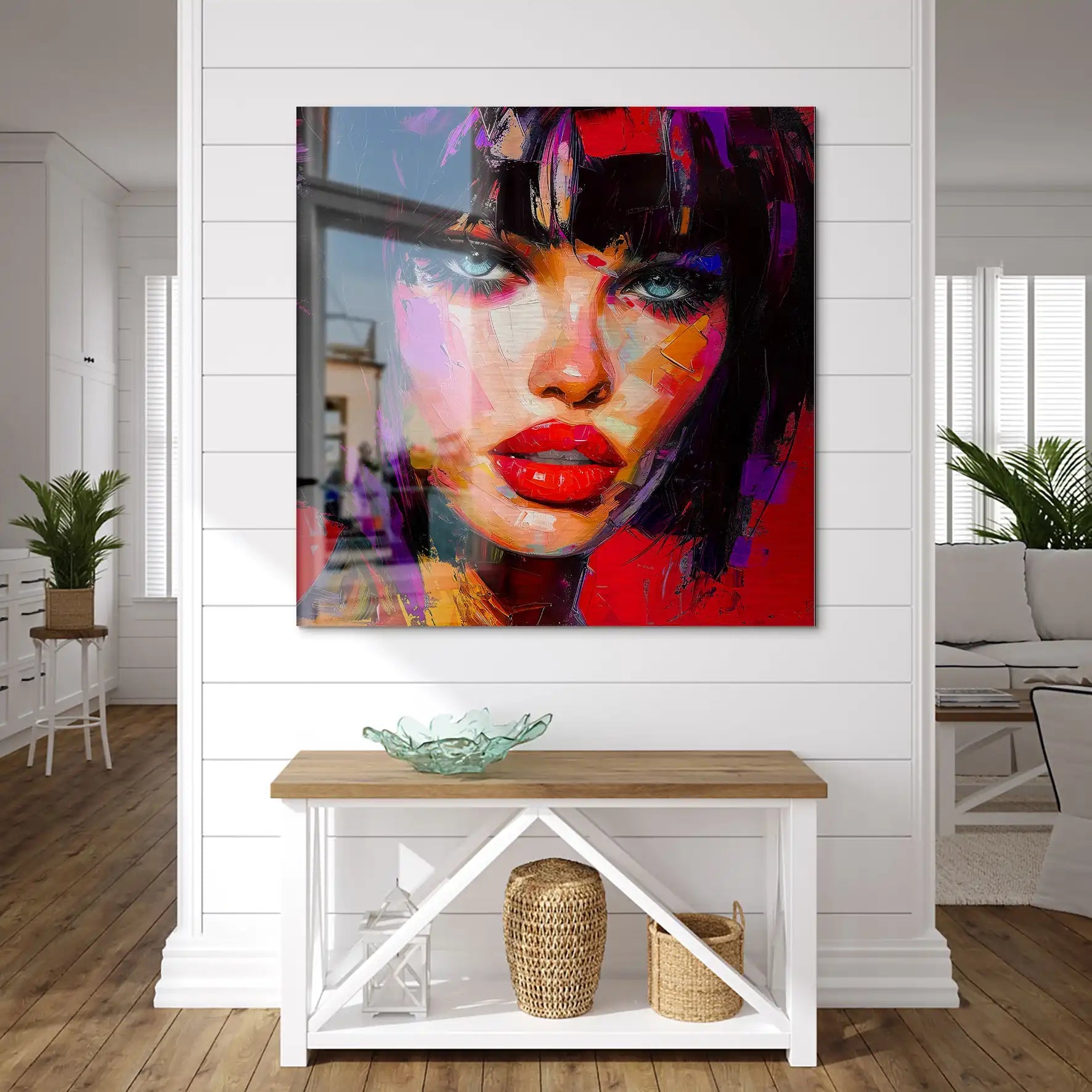 Abstrakt Red Beauty Alu Gebürstet Bild INGALERIE