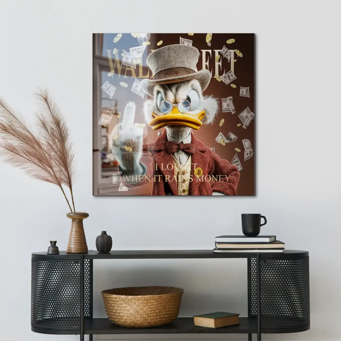 Money Empire Dagobert Duck Alu Gebürstet Bild