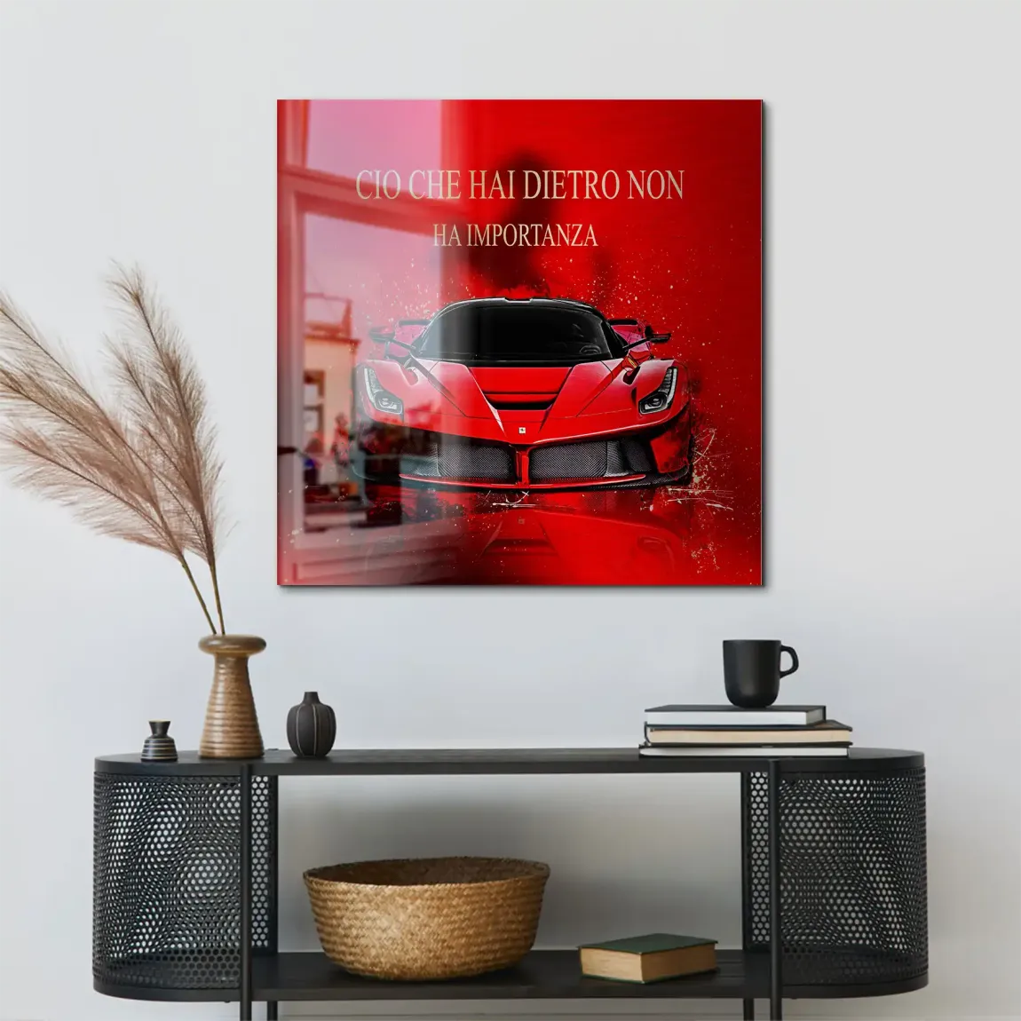 Red Velocity La Ferrari Alu Gebürstet Bild