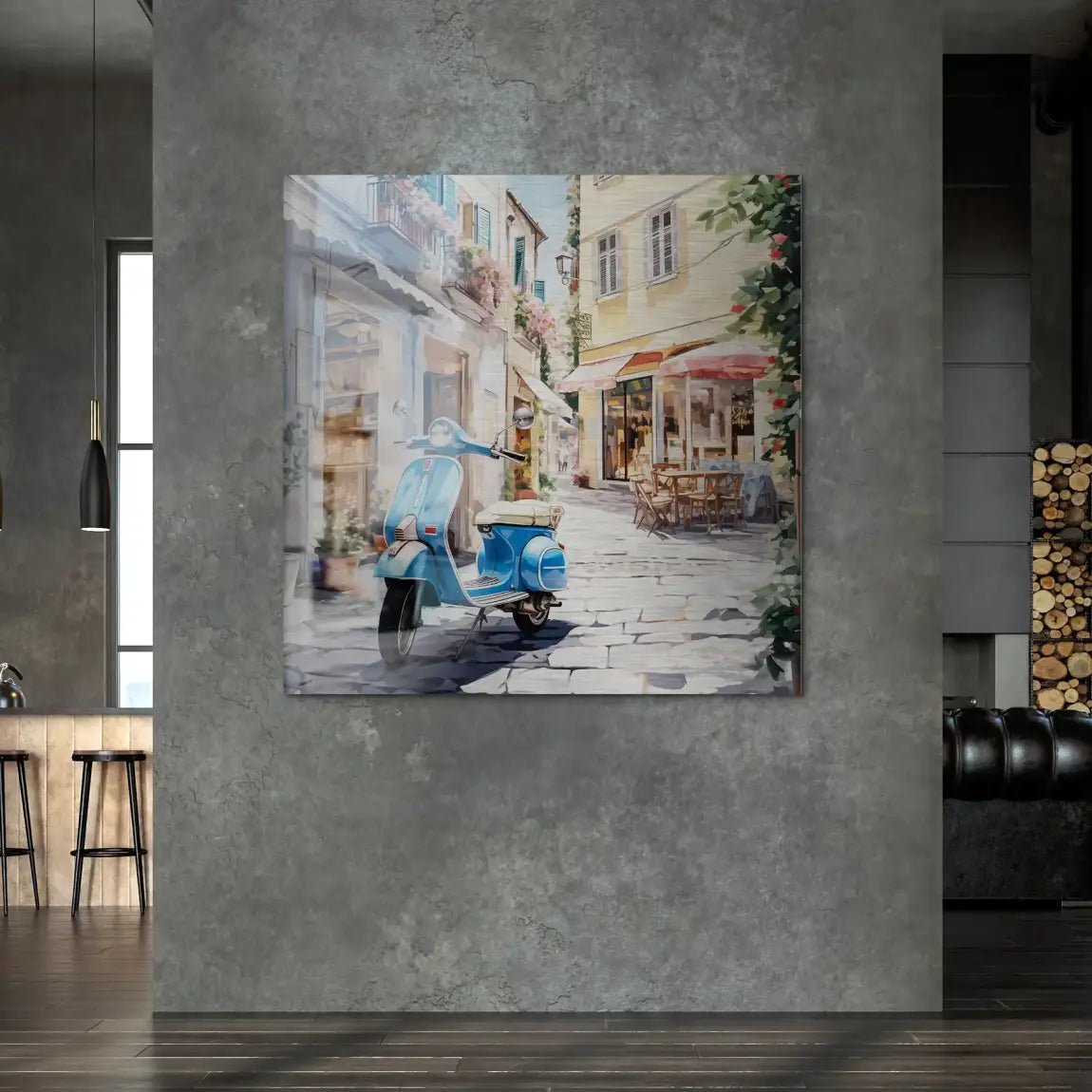 Italy Flair Alu Gebürstet Bild INGALERIE