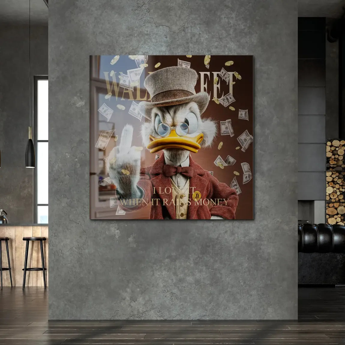 Money Empire Dagobert Duck Alu Gebürstet Bild