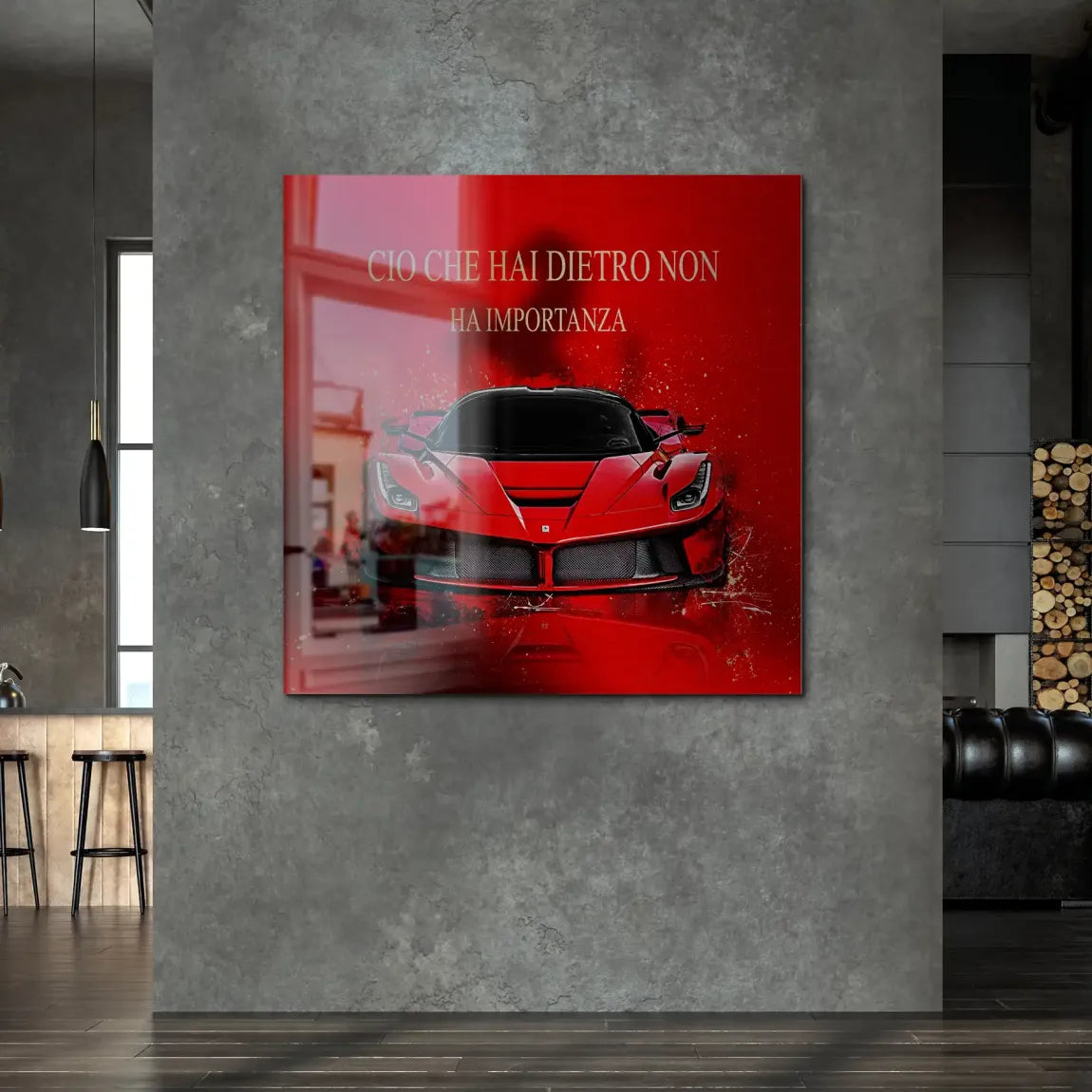 Red Velocity La Ferrari Alu Gebürstet Bild