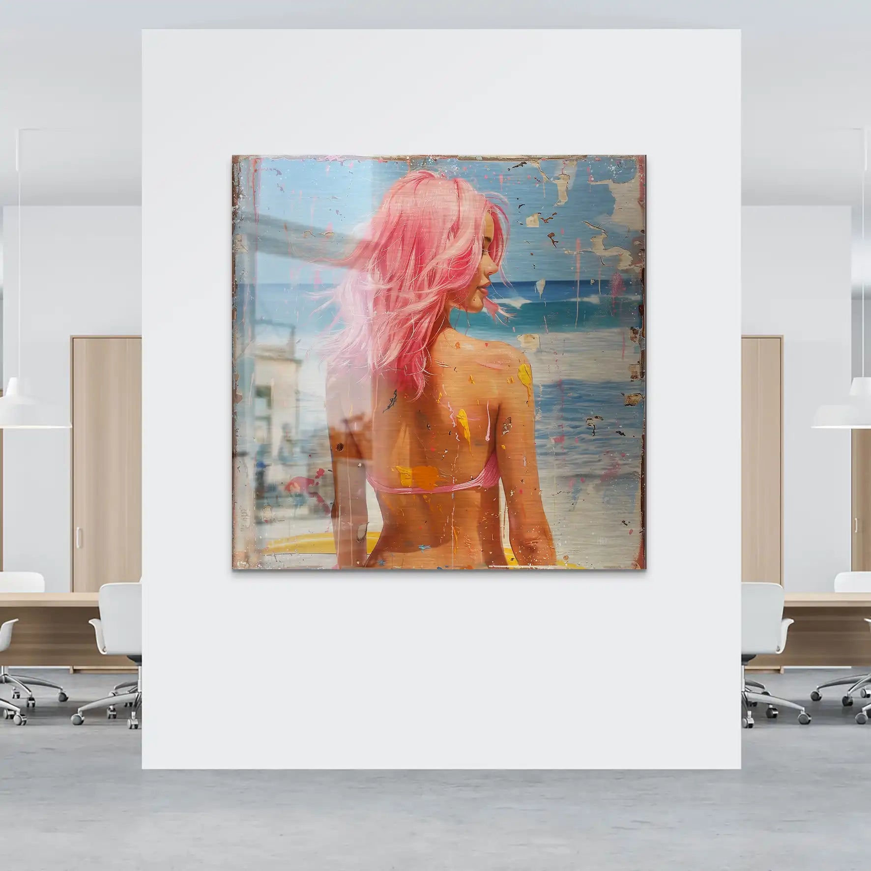 Beach Girl Nr.3 Alu Gebürstet Bild INGALERIE