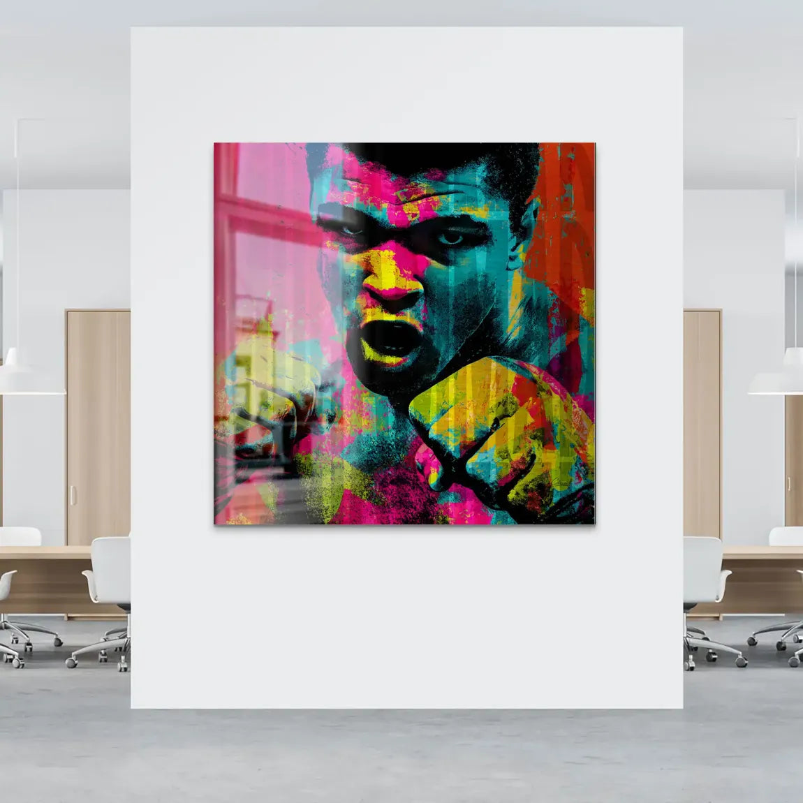 Muhammad Ali The Greatest in Color Alu Gebürstet Bild INGALERIE