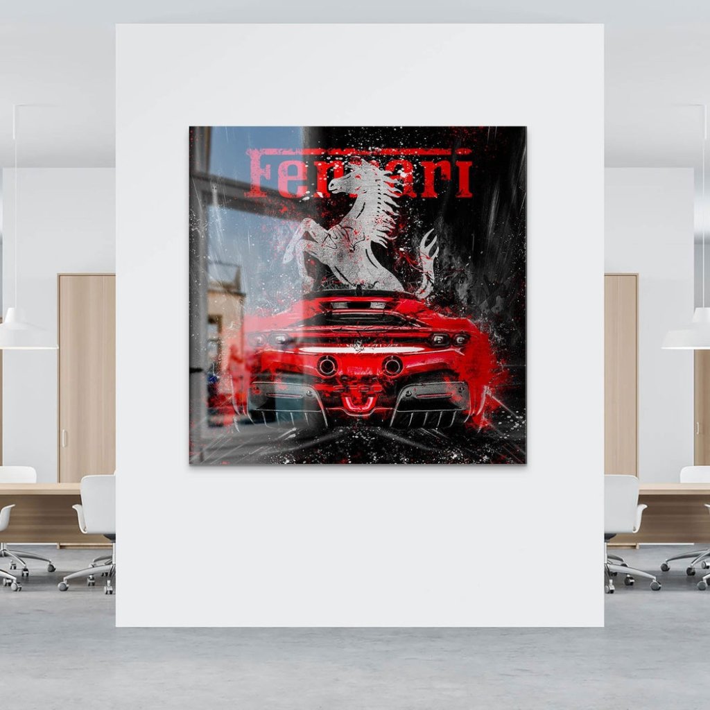 Ferrari SF90 Abstrakt Alu Gebürstet INGALERIE