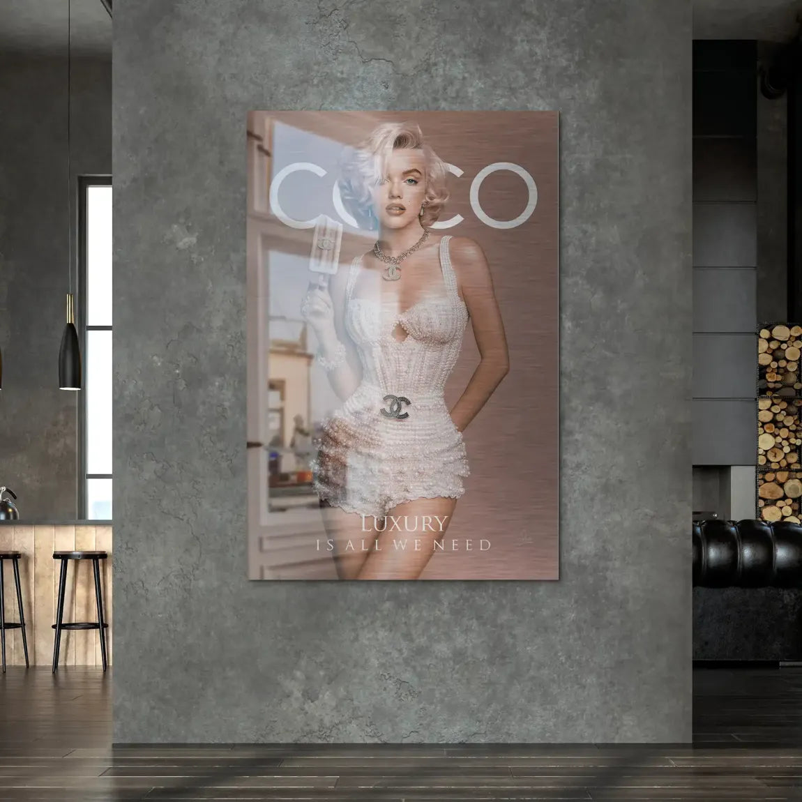 Coco Elegance Alu Dibond Bild gebürstet