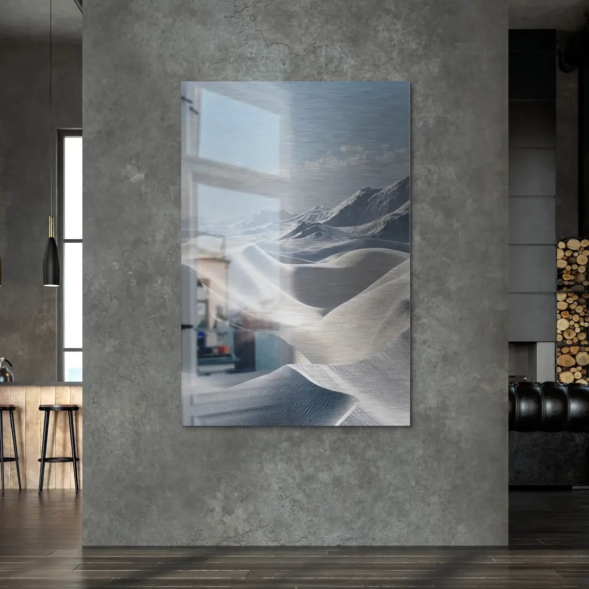 Ewige Wüste Alu Dibond Bild gebürstet