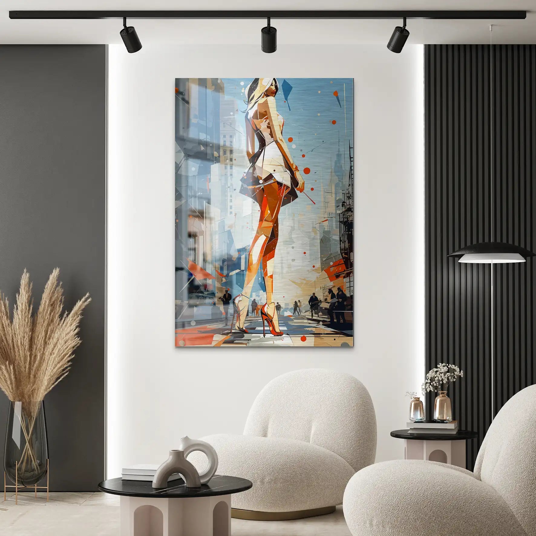 City Walk New York Pop Art AluDibond Gebürstet INGALERIE