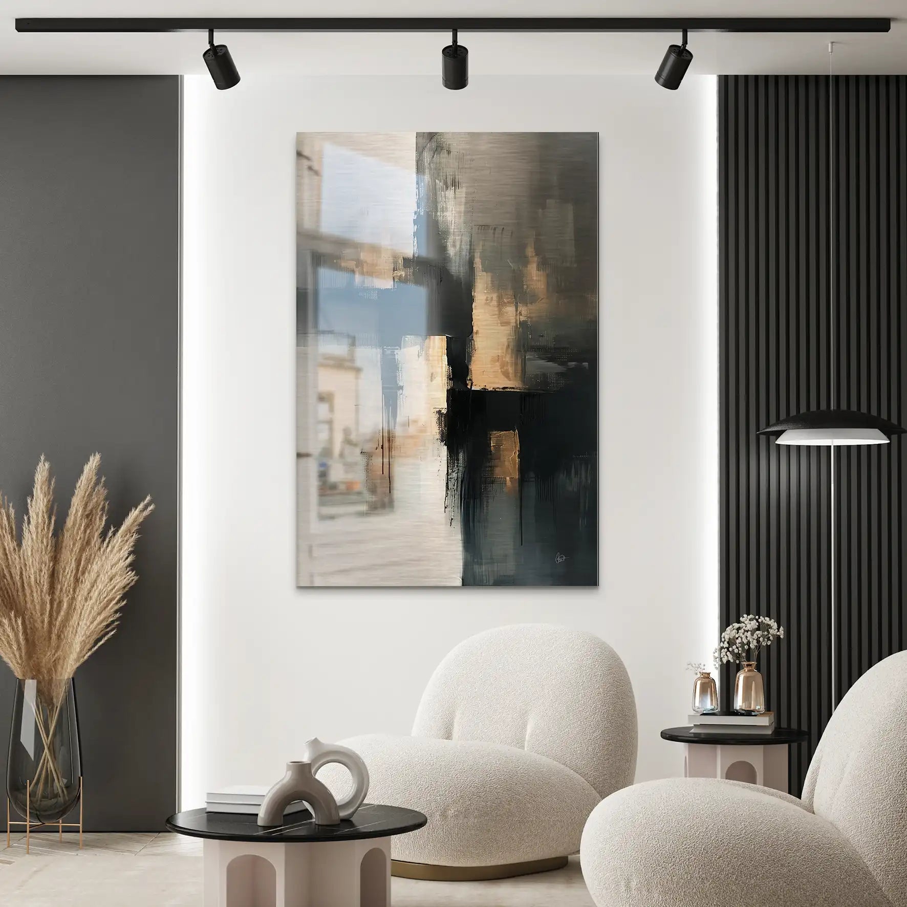 Abstrakt Nr.24 Alu Gebürstet Bild INGALERIE