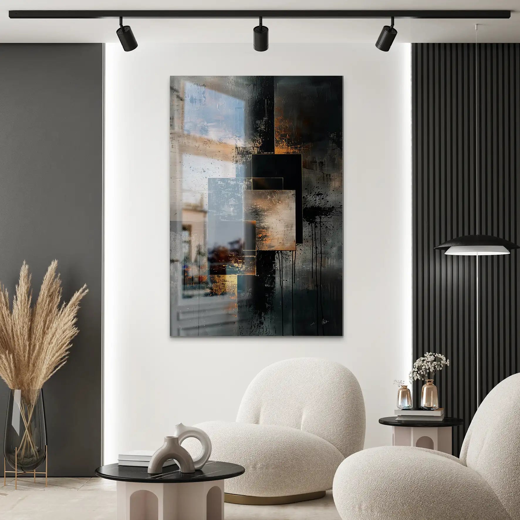 Abstrakt Nr.26 Alu Gebürstet Bild INGALERIE