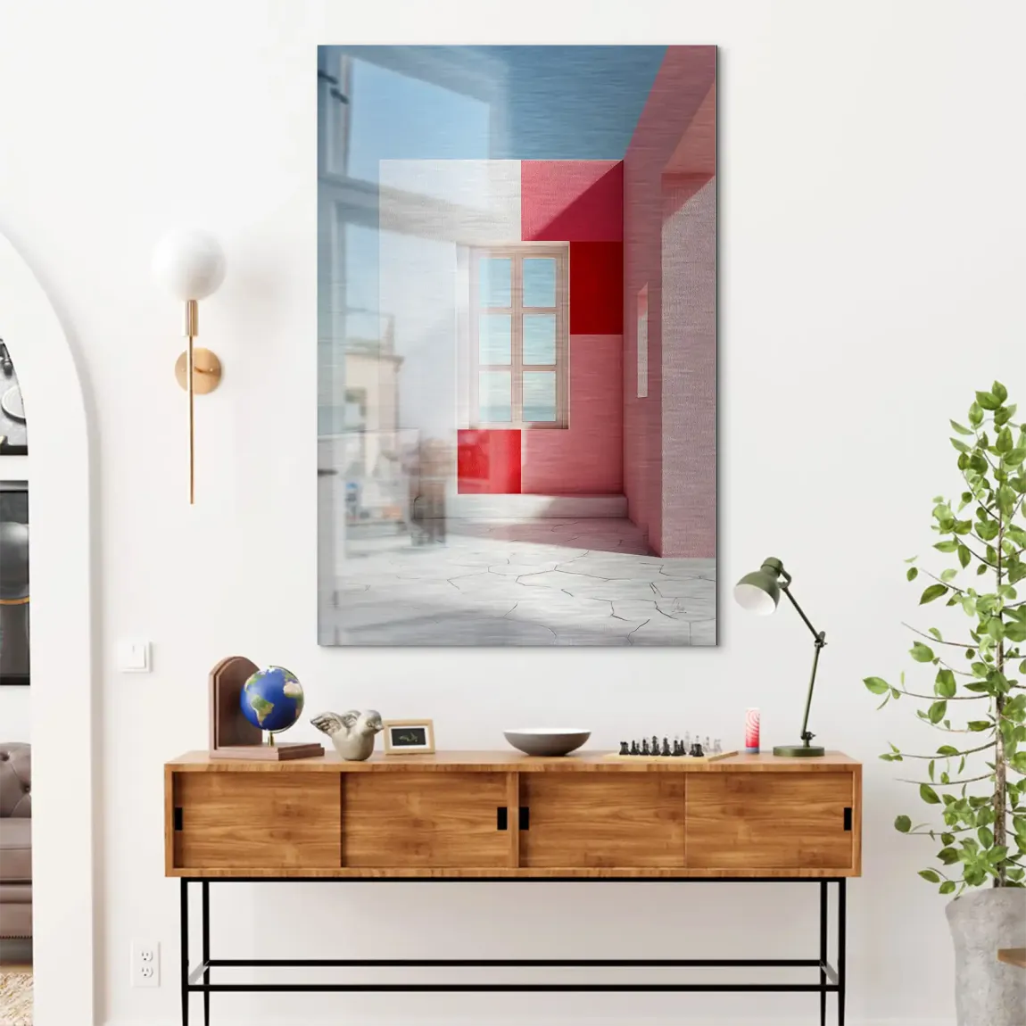 Ocean Vista Alu Dibond Bild gebürstet - INGALERIE | Dein Onlineshop für moderne Wandbilder