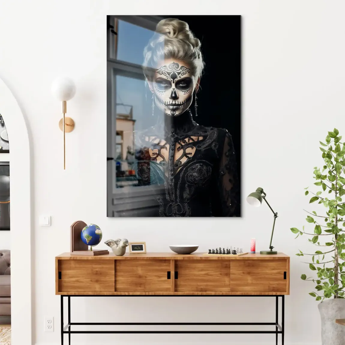 Queen of Shadows Alu Dibond Bild gebürstet - INGALERIE | Dein Onlineshop für moderne Wandbilder