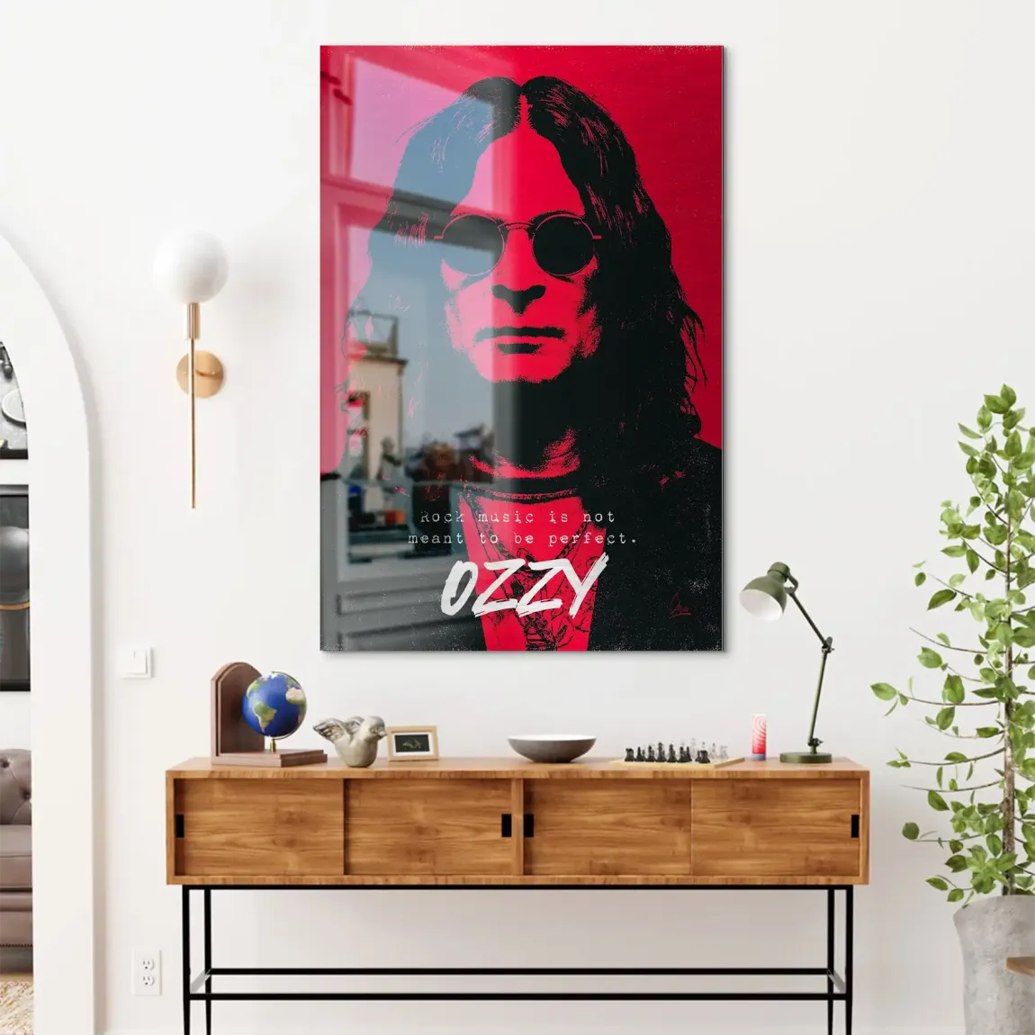Ozzy Rock Spirit Alu Dibond Bild gebürstet