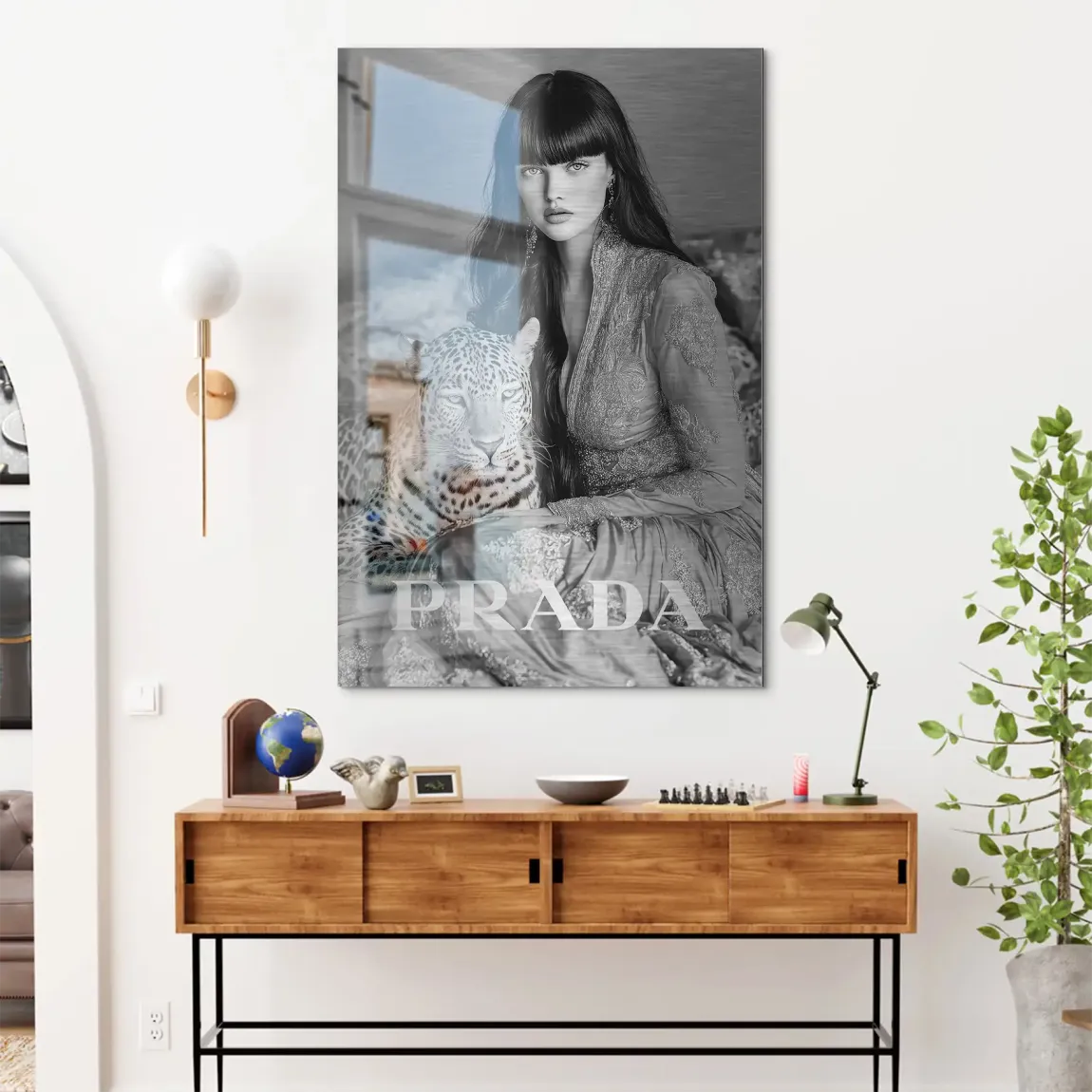 Noir Allure Alu Dibond Bild gebürstet