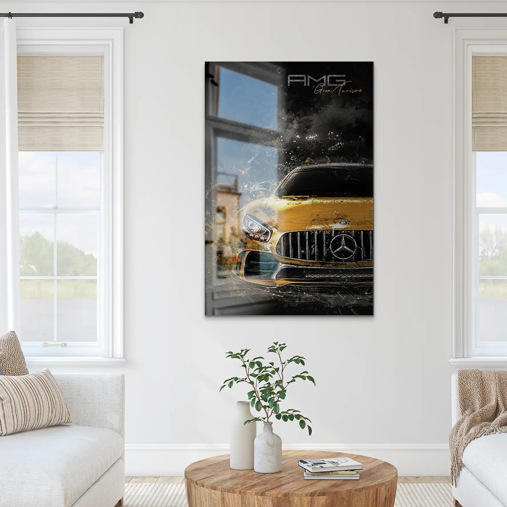 Mercedes AMG GT Modern Art Alu Gebürstet INGALERIE