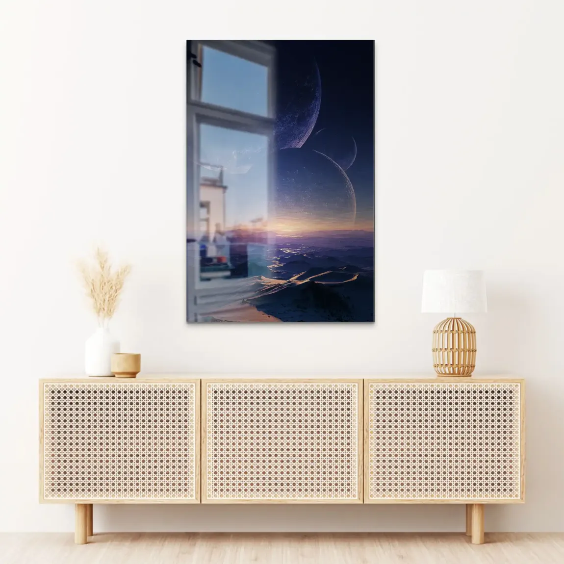 Jenseits der Welt Alu Dibond Bild gebürstet