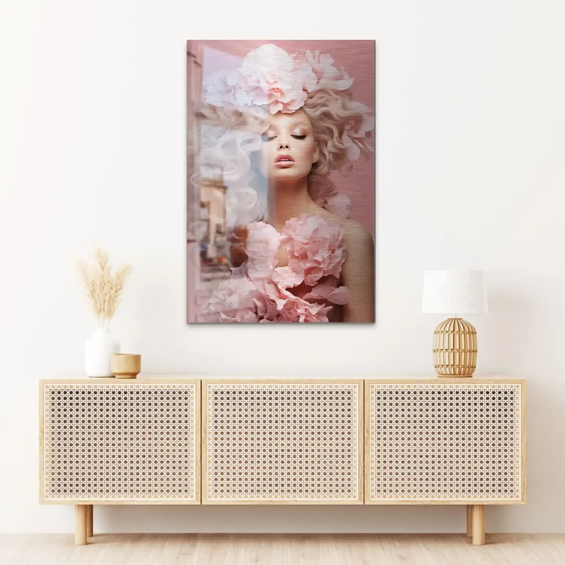 Rose Couture Alu Dibond Bild gebürstet