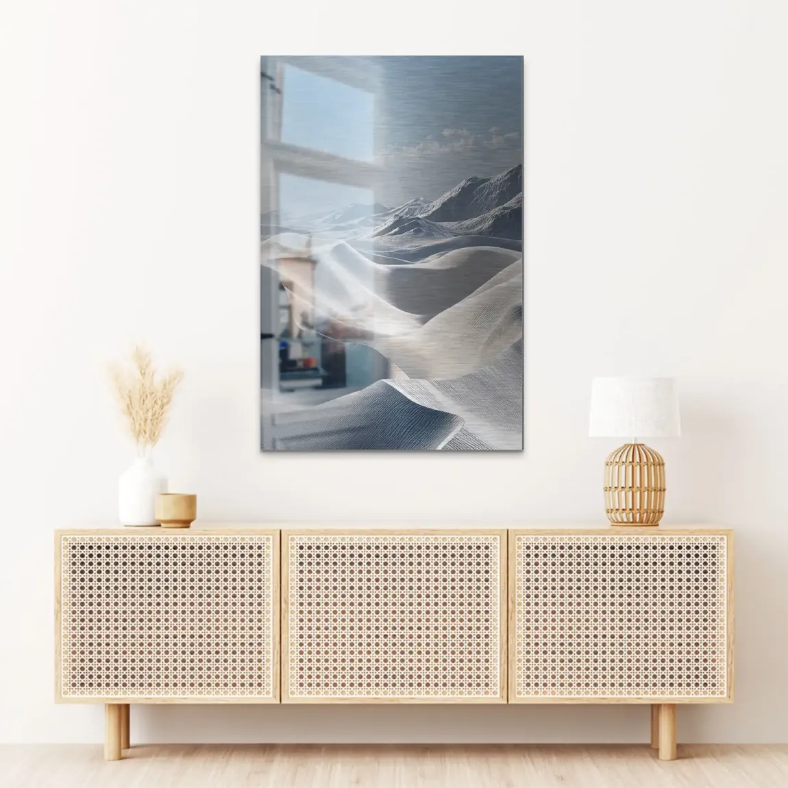 Ewige Wüste Alu Dibond Bild gebürstet