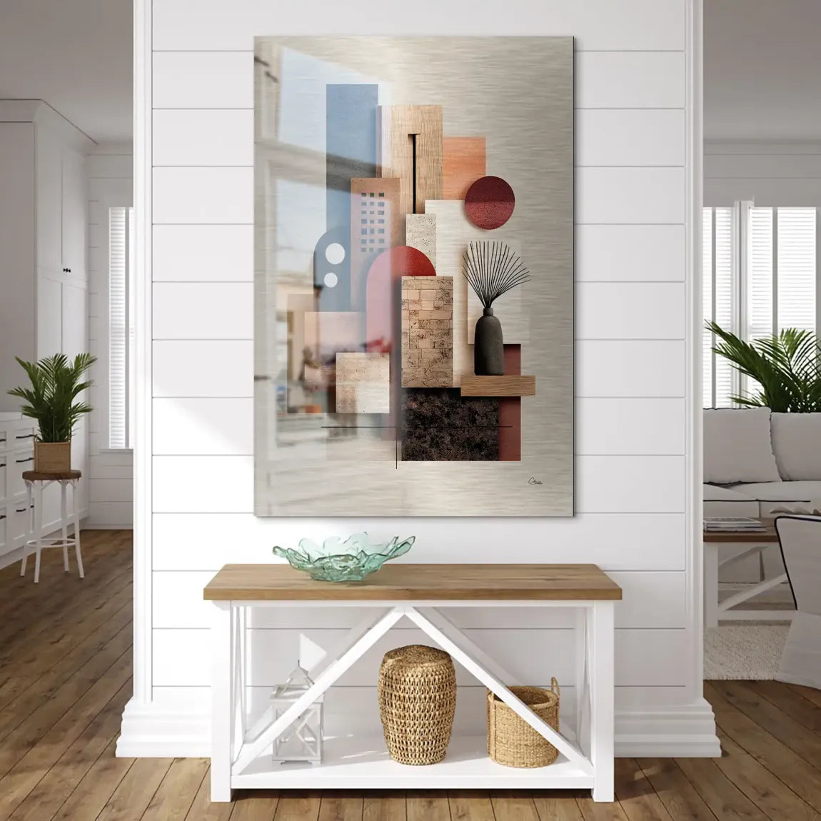 Urban Layers Elegance Alu Dibond Bild gebürstet INGALERIE