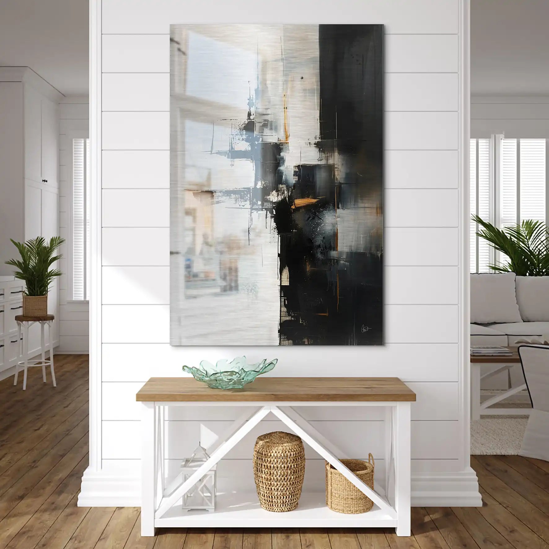 Abstrakt Nr.28 Alu Gebürstet Bild INGALERIE