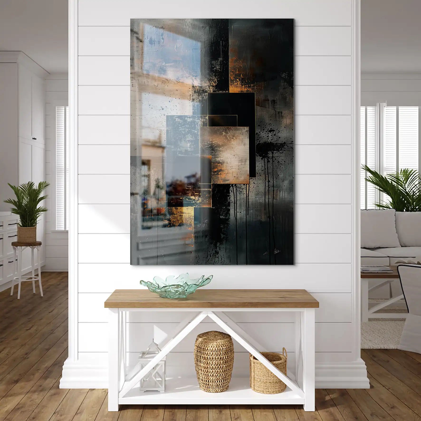 Abstrakt Nr.26 Alu Gebürstet Bild INGALERIE