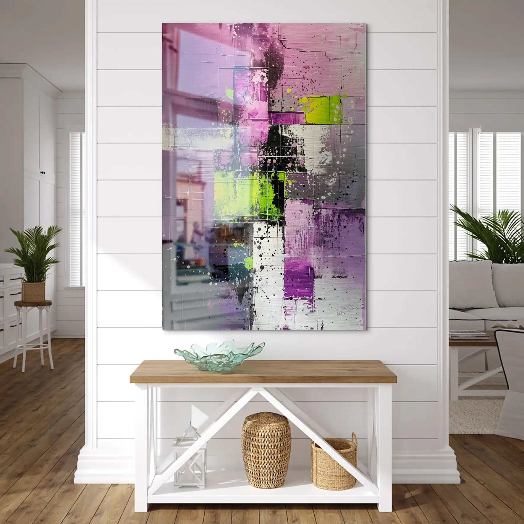 Abstrakt Nr.22 Alu Gebürstet Bild INGALERIE