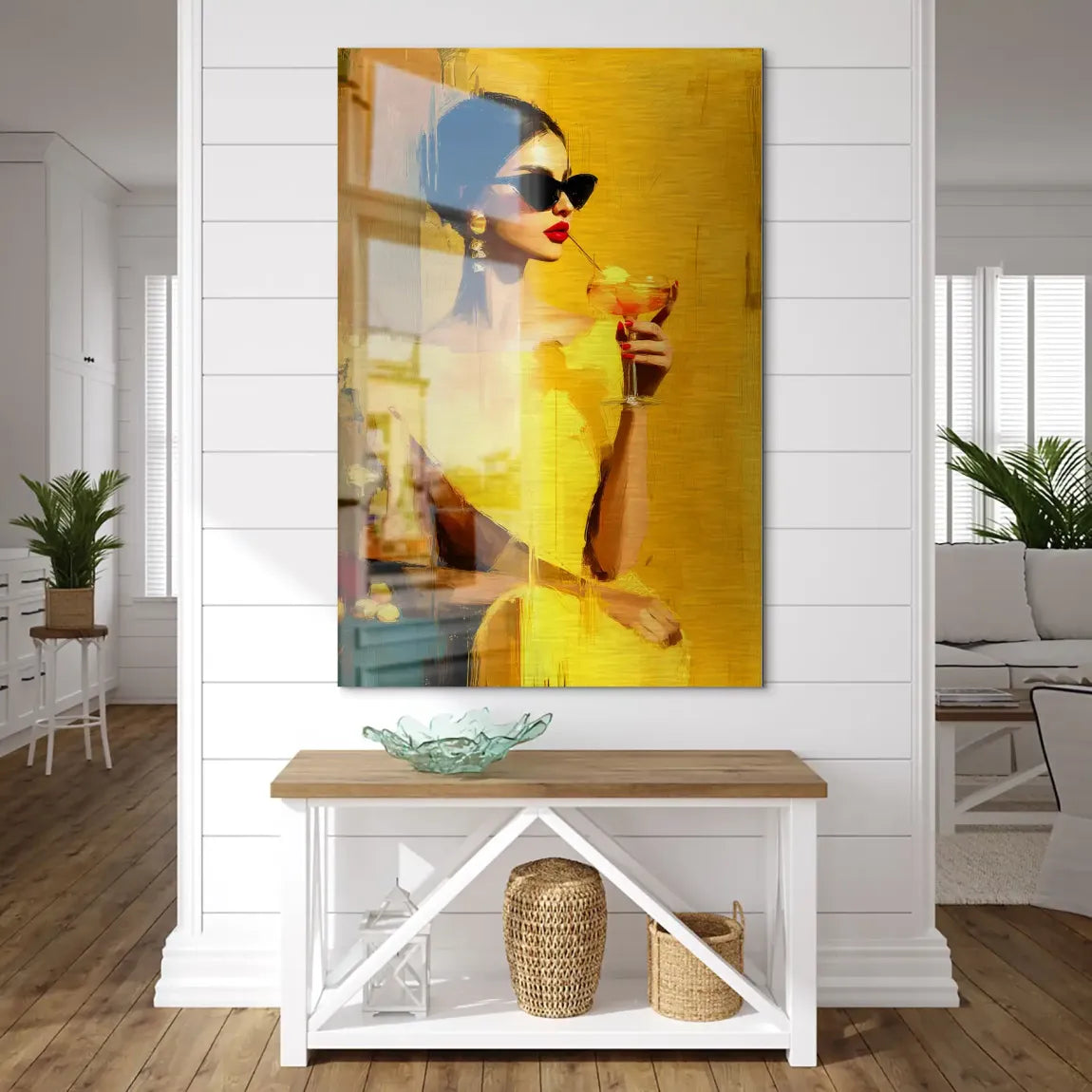 Amber Velvet Elegance Alu Dibond Bild gebürstet INGALERIE