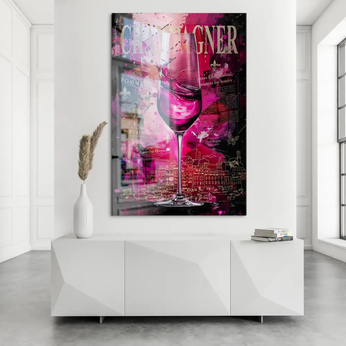 Velvet Royale Champagne Alu Dibond Bild gebürstet INGALERIE