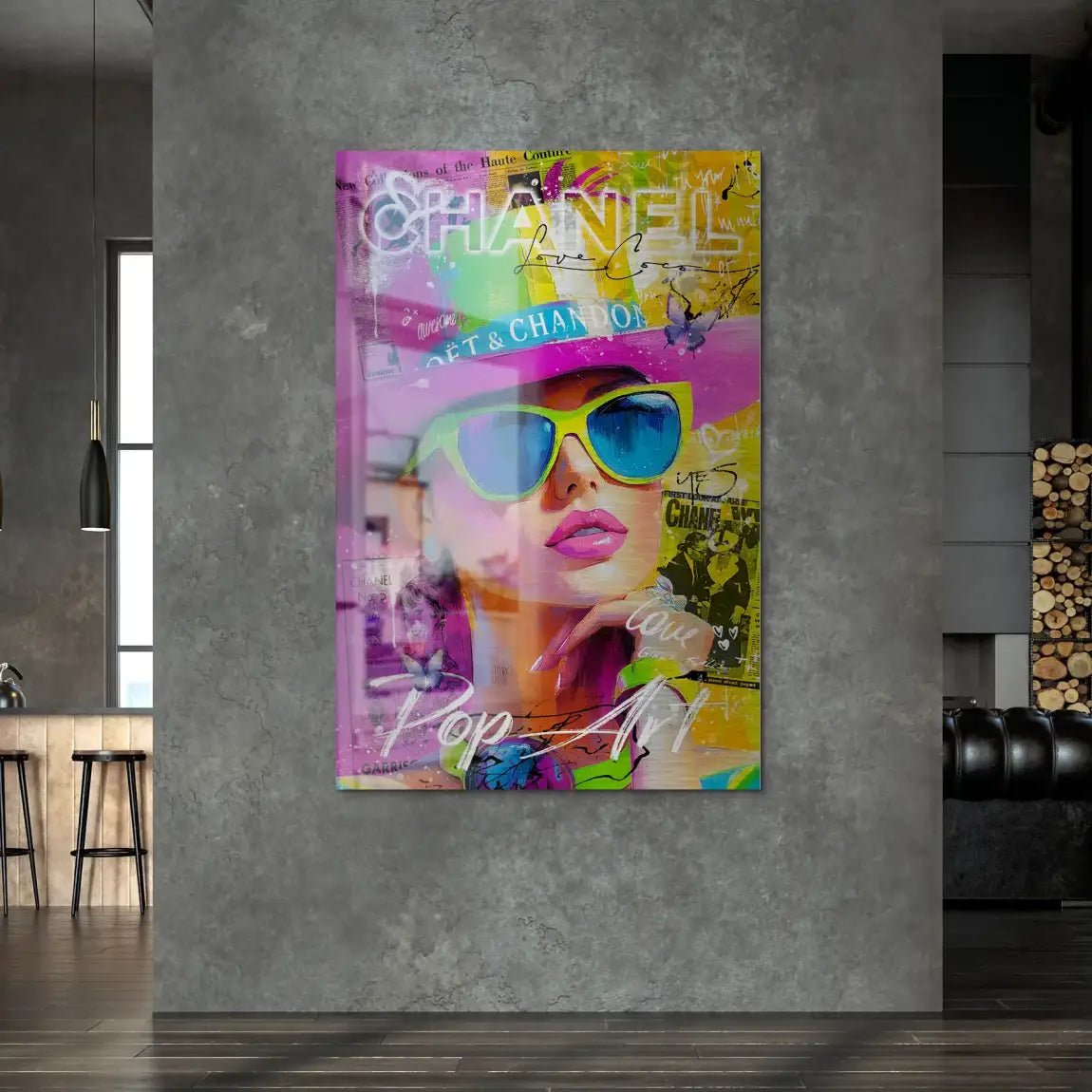 Chanel Pop Art Beauty Nr.4 AluDibond Gebürstet INGALERIE