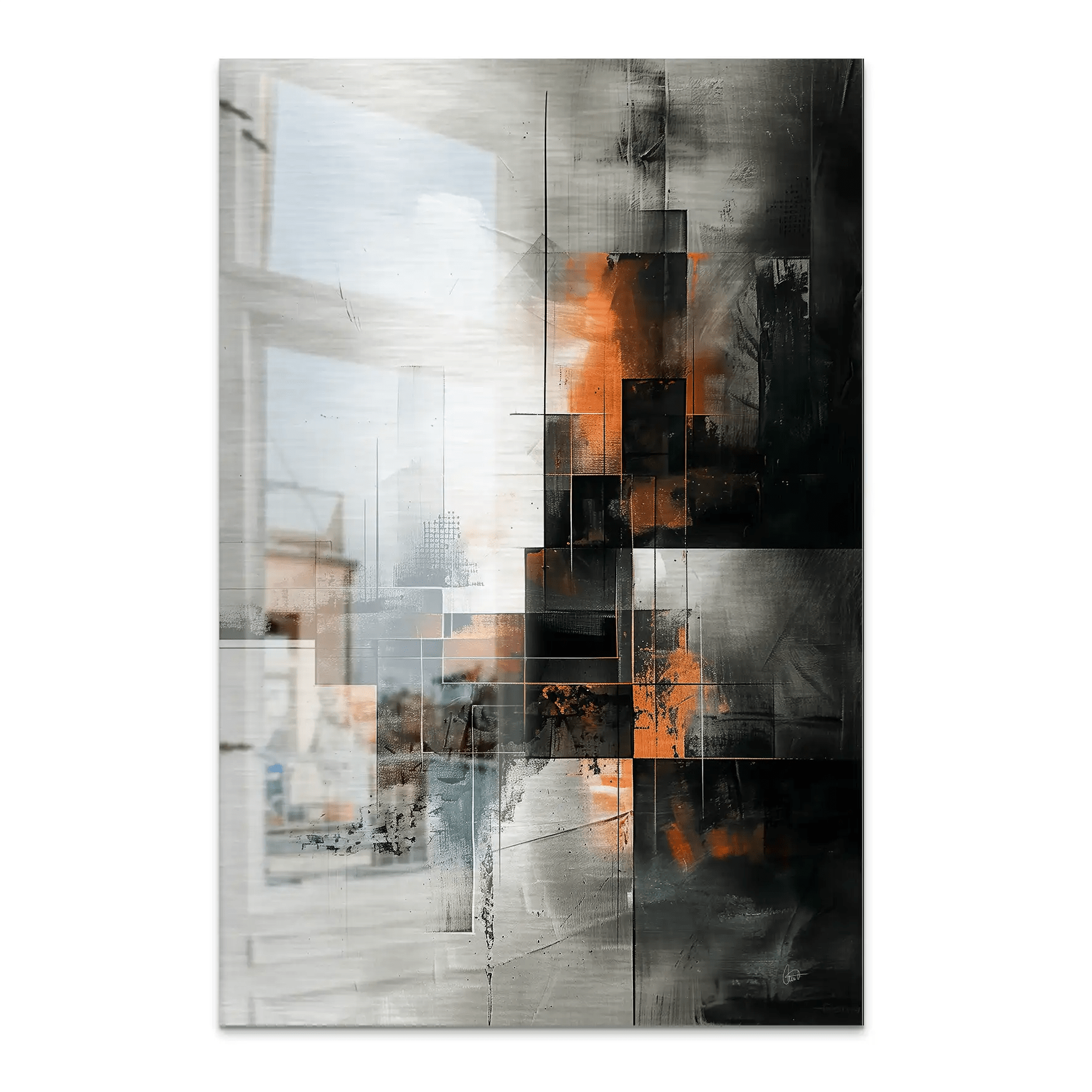 Abstrakt Nr.25 Alu Gebürstet Bild INGALERIE