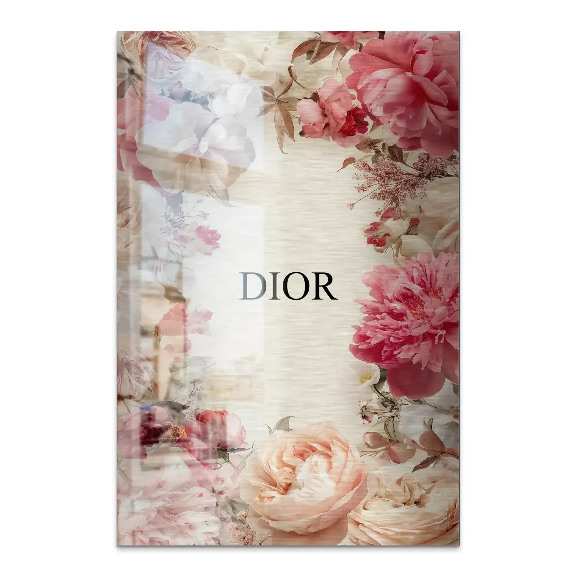 Floral Couture Alu Dibond Bild gebürstet - INGALERIE | Dein Onlineshop für moderne Wandbilder