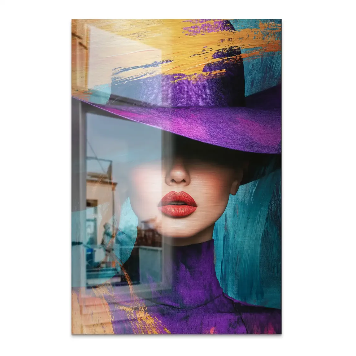 Queen of Color Alu Dibond Bild gebürstet INGALERIE